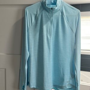 DSG baby blue 1/2 zip dry fit medium